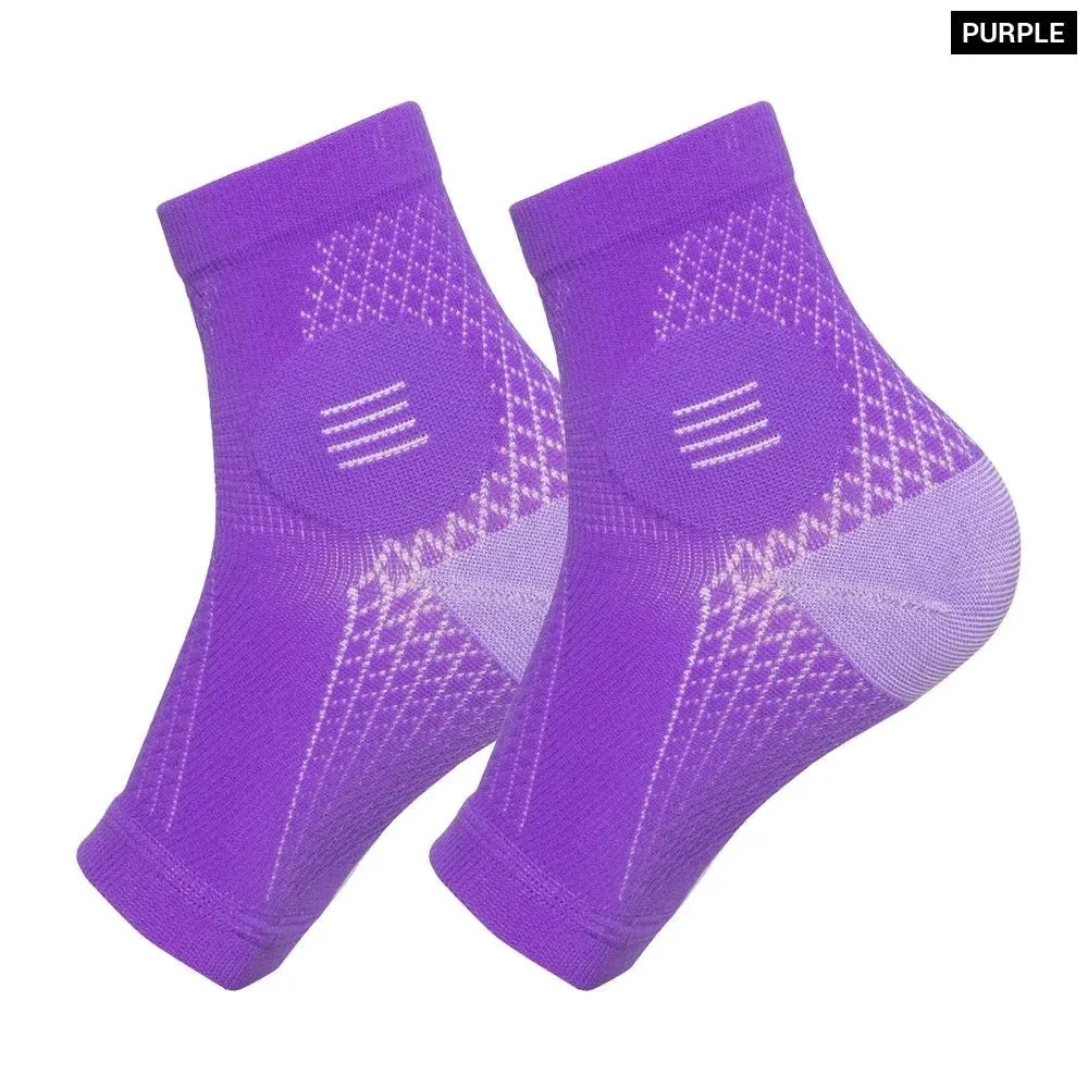 1pair Peripheral Neuritis Compression Diabetic Toeless Socks for Ankle Gout