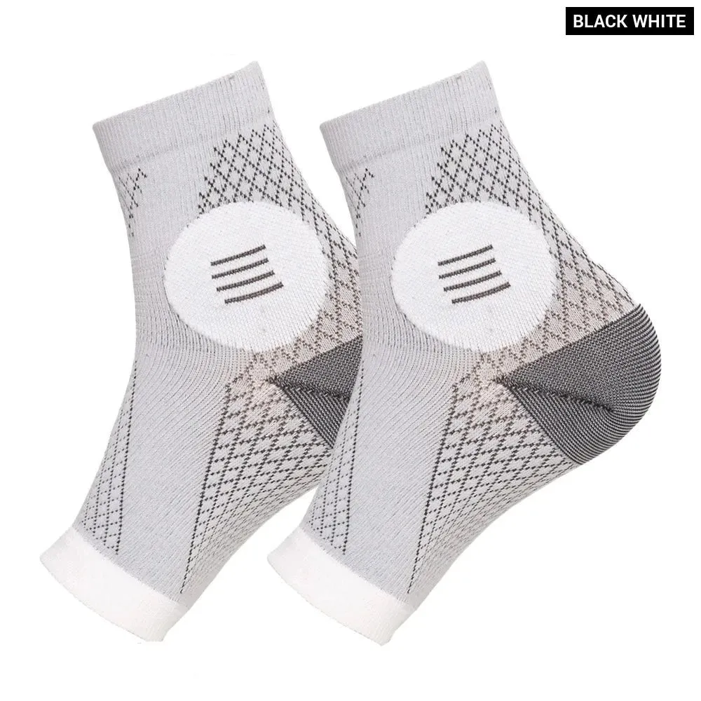 1pair Peripheral Neuritis Compression Diabetic Toeless Socks for Ankle Gout