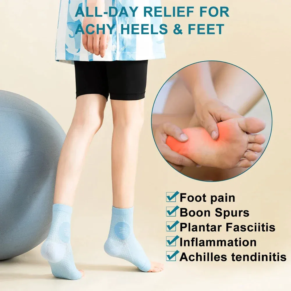 1pair Peripheral Neuritis Compression Diabetic Toeless Socks for Ankle Gout