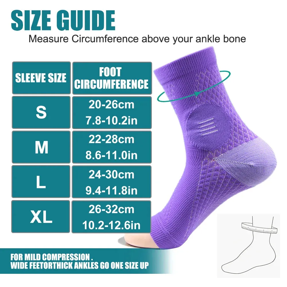 1pair Peripheral Neuritis Compression Diabetic Toeless Socks for Ankle Gout