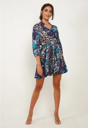 (5p. Pack) Multi Print Buttoned Mini Dress