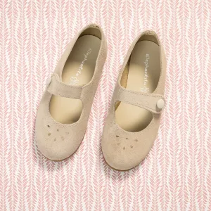 Andi Mary Jane Suede Beige