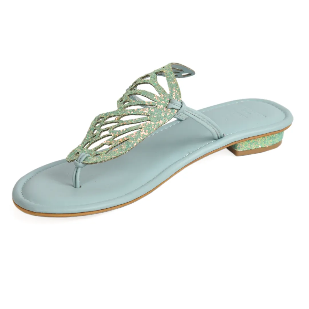 Bird Wing Green Sandal