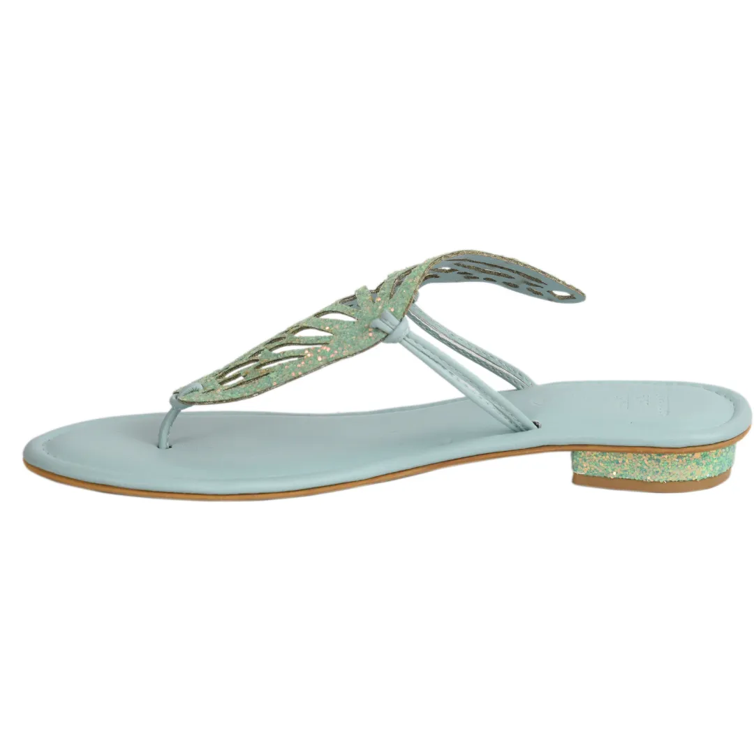 Bird Wing Green Sandal