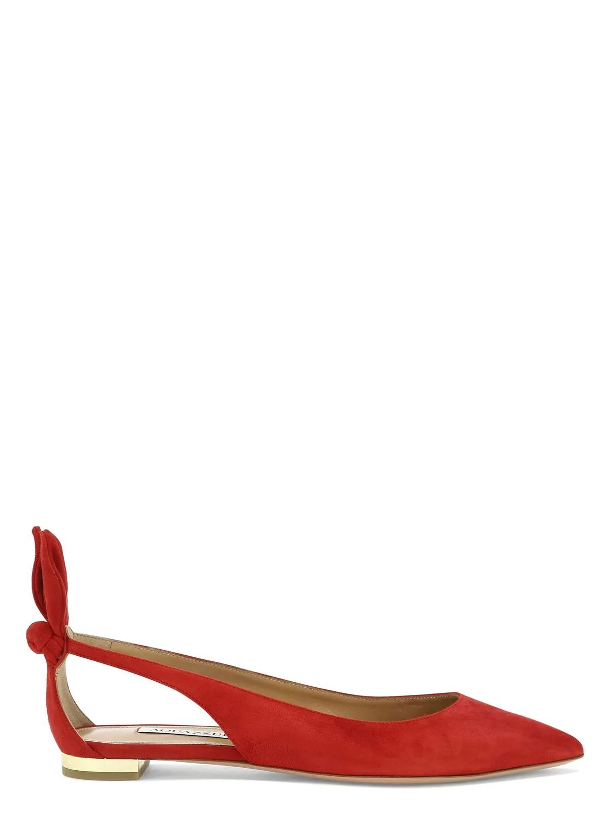 BOW TIE SUEDE BALLERINAS