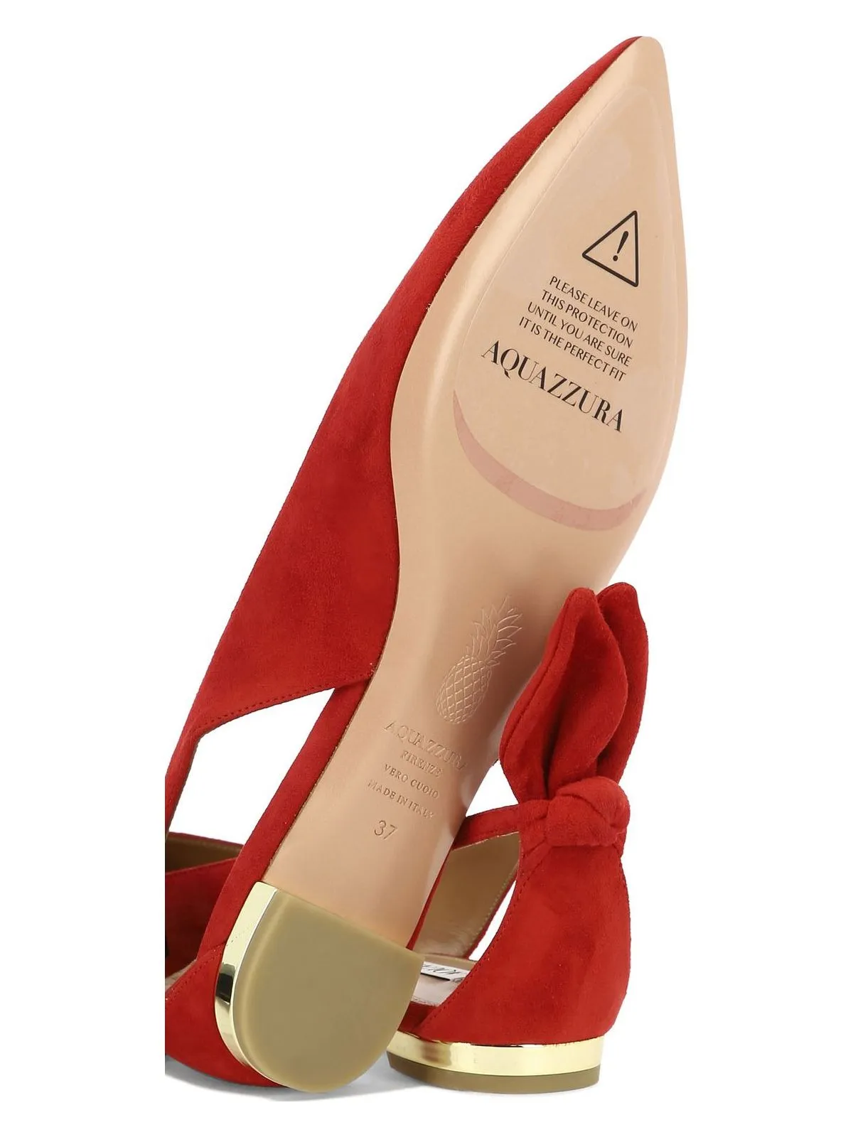 BOW TIE SUEDE BALLERINAS