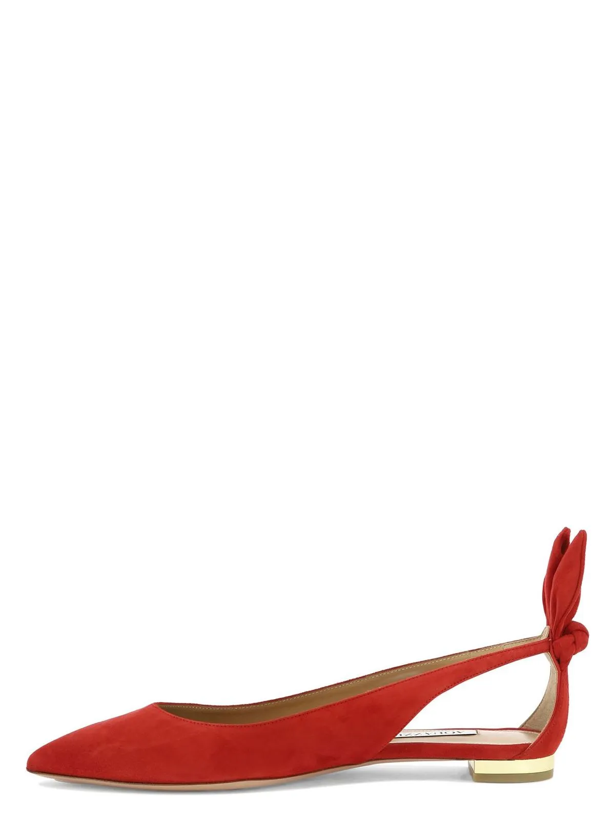 BOW TIE SUEDE BALLERINAS