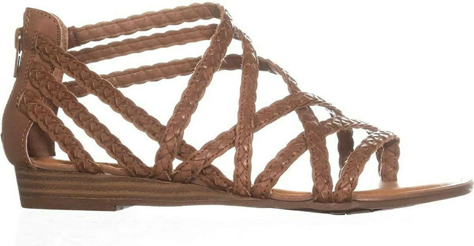 Carlos by Carlos Santana Women Amara 2 Split Toe Casual Braided Strap Tan US 6 M