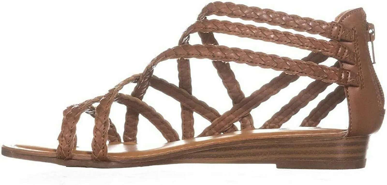 Carlos by Carlos Santana Women Amara 2 Split Toe Casual Braided Strap Tan US 6 M