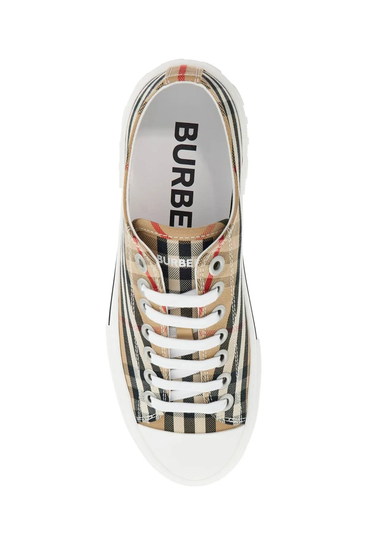 Check Pattern Cotton Sneakers