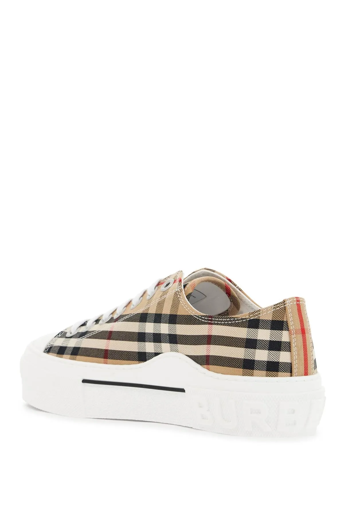 Check Pattern Cotton Sneakers