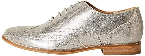 find. Leather Brogues, Silber (Dusted Foil), 39 EU