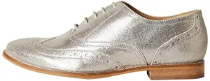 find. Leather Brogues, Silber (Dusted Foil), 39 EU