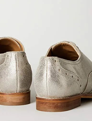 find. Leather Brogues, Silber (Dusted Foil), 39 EU