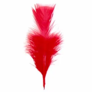 Flat Top Marabou Feather Pack 10 grams - Red