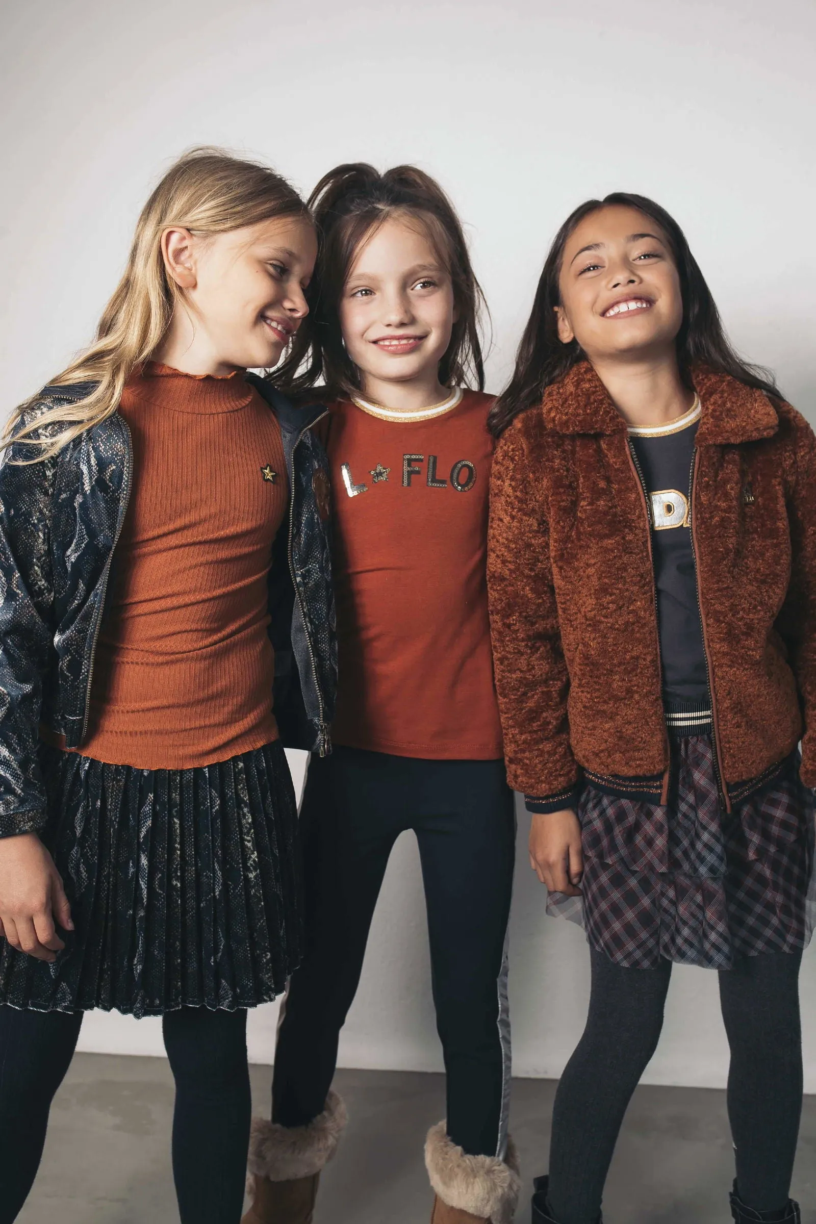 Flo Flo girls jersey ls tee rib neck OH LALALA