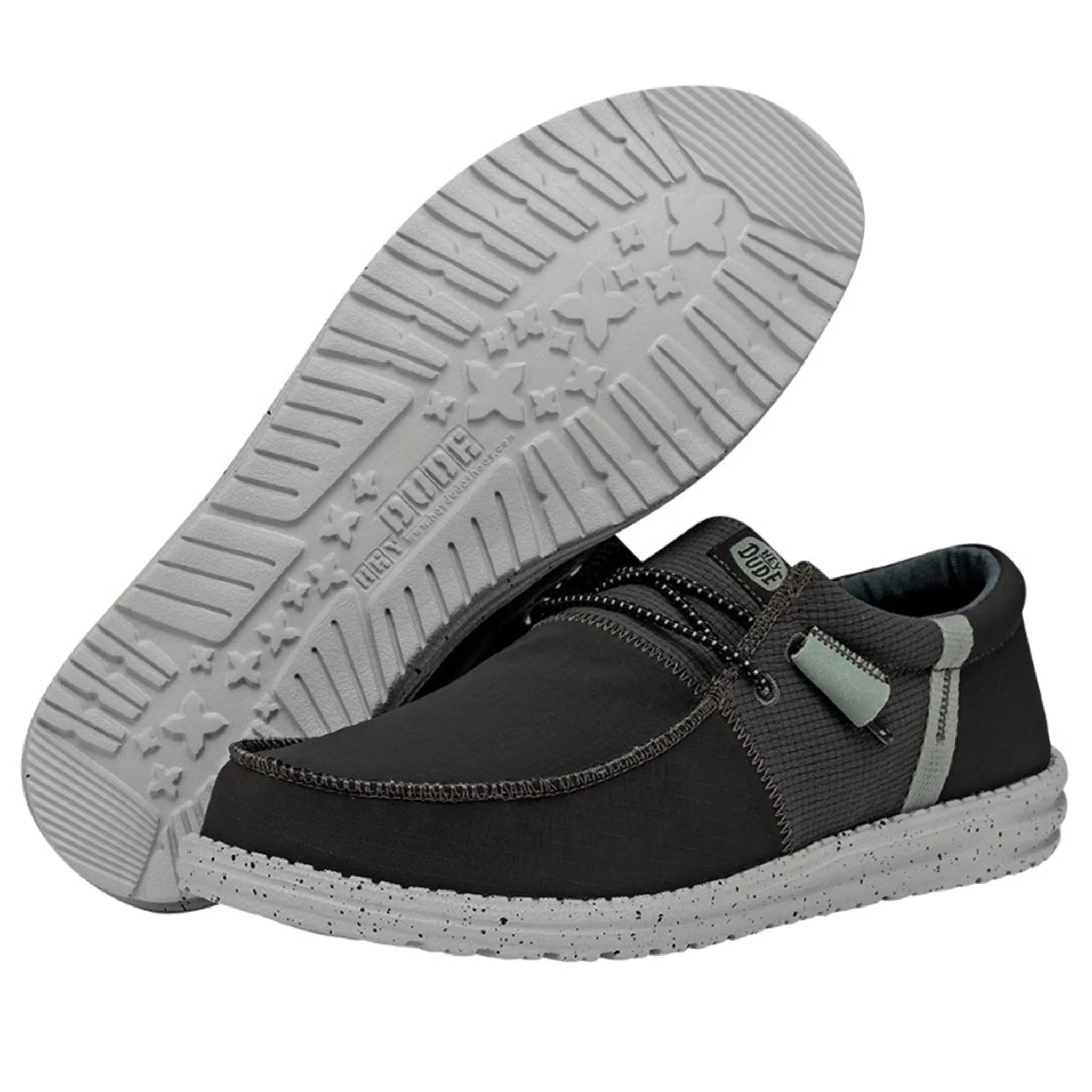 Hey Dude Men's Wally Tri Nylon Trailhead Charcoal