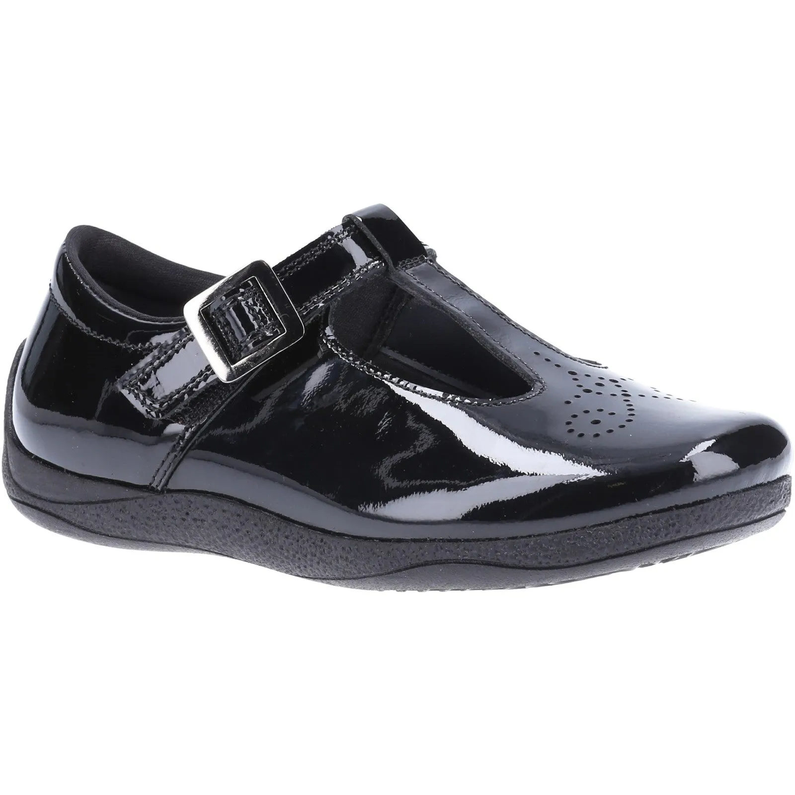 Hush Puppies Eliza Junior Patent School Shoes