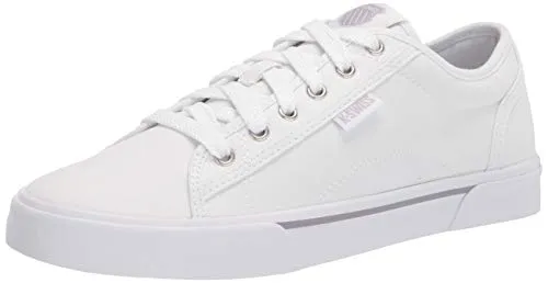 K-Swiss Women's Port Sneaker, White/Gull Gray, 5.5