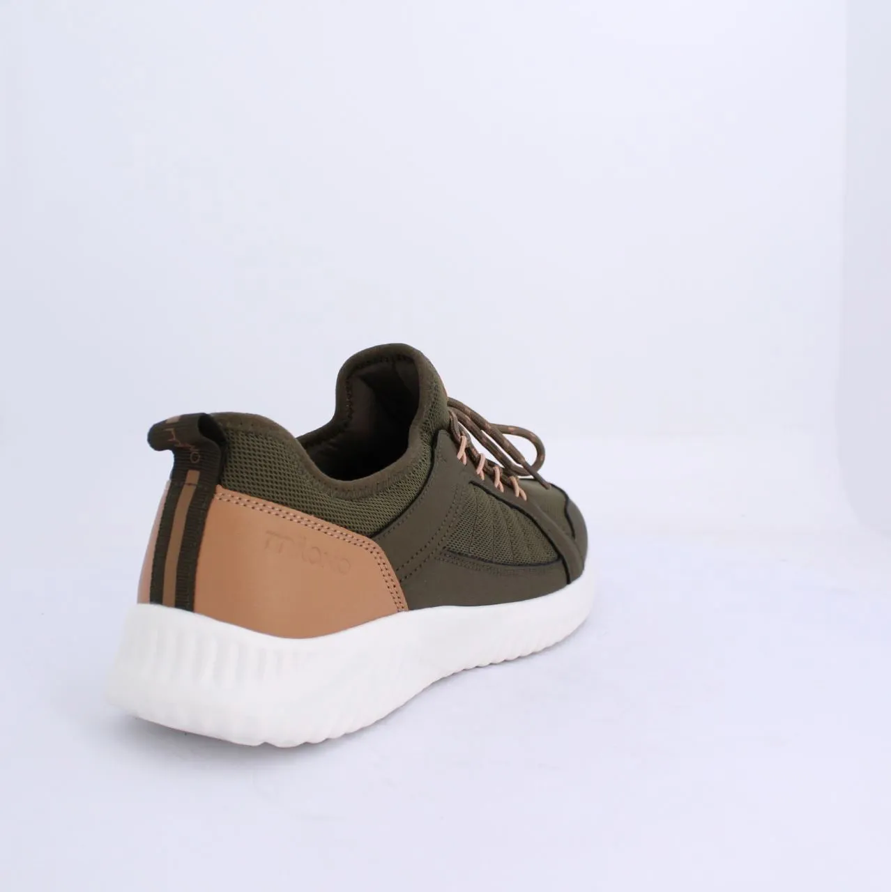 LUKI MENS LACEUP TRAINERS-KHAKI
