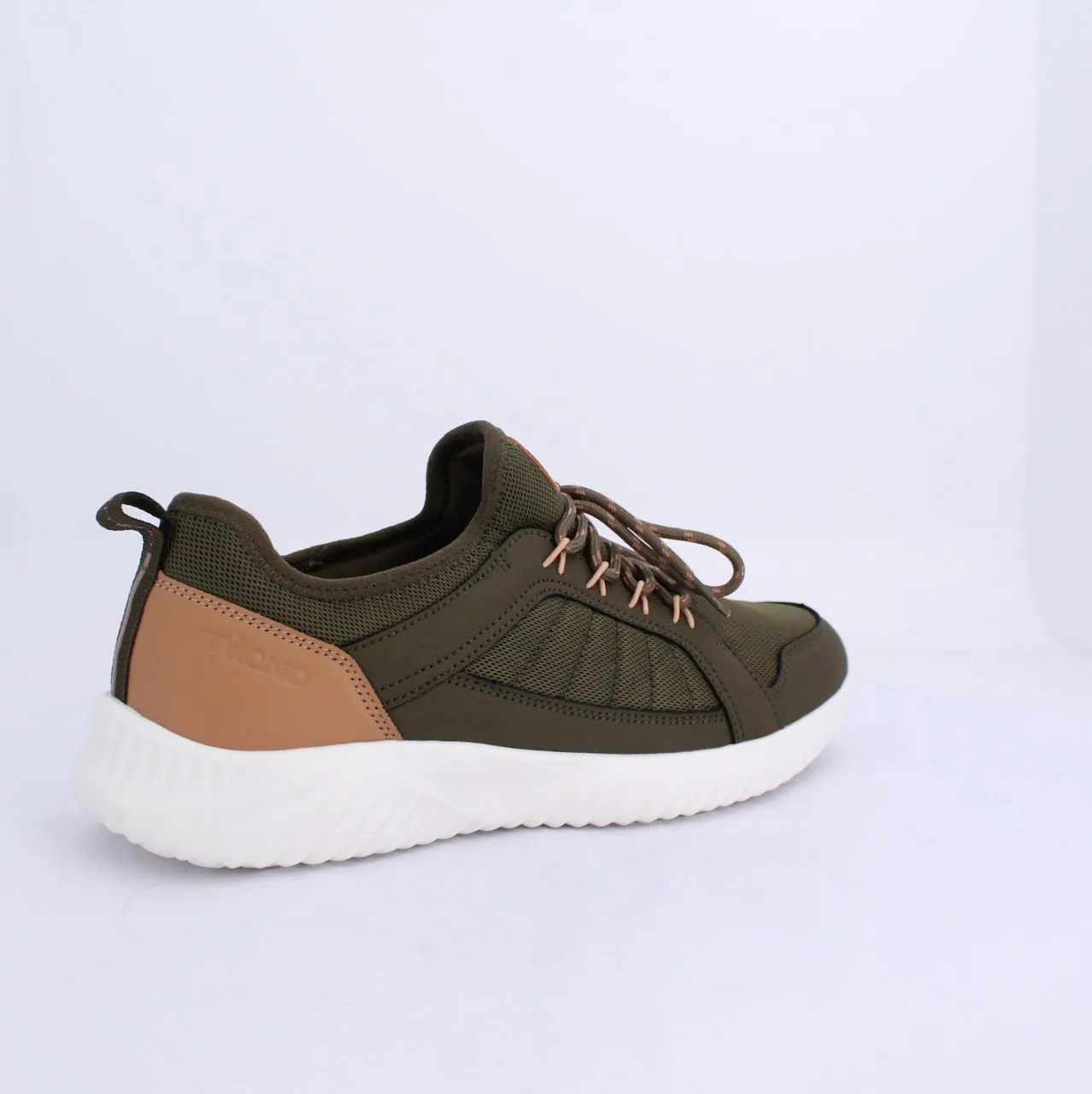 LUKI MENS LACEUP TRAINERS-KHAKI