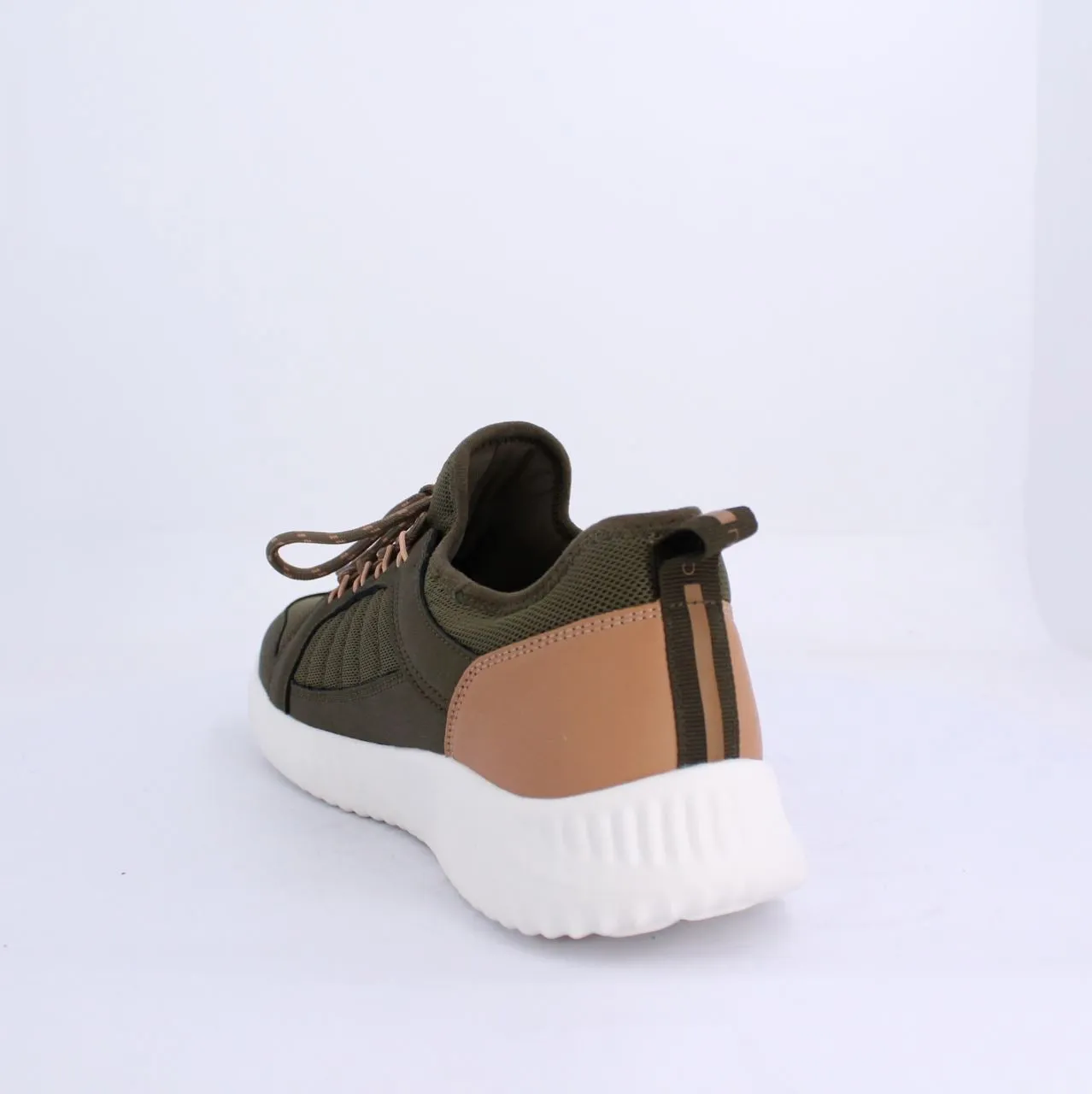 LUKI MENS LACEUP TRAINERS-KHAKI