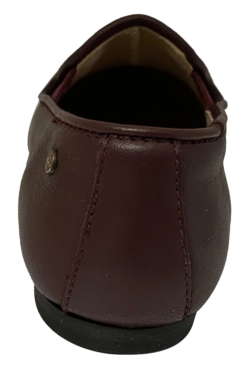 Manuela de Juan Boy's & Girl's Smoking Loafer, Burgundy