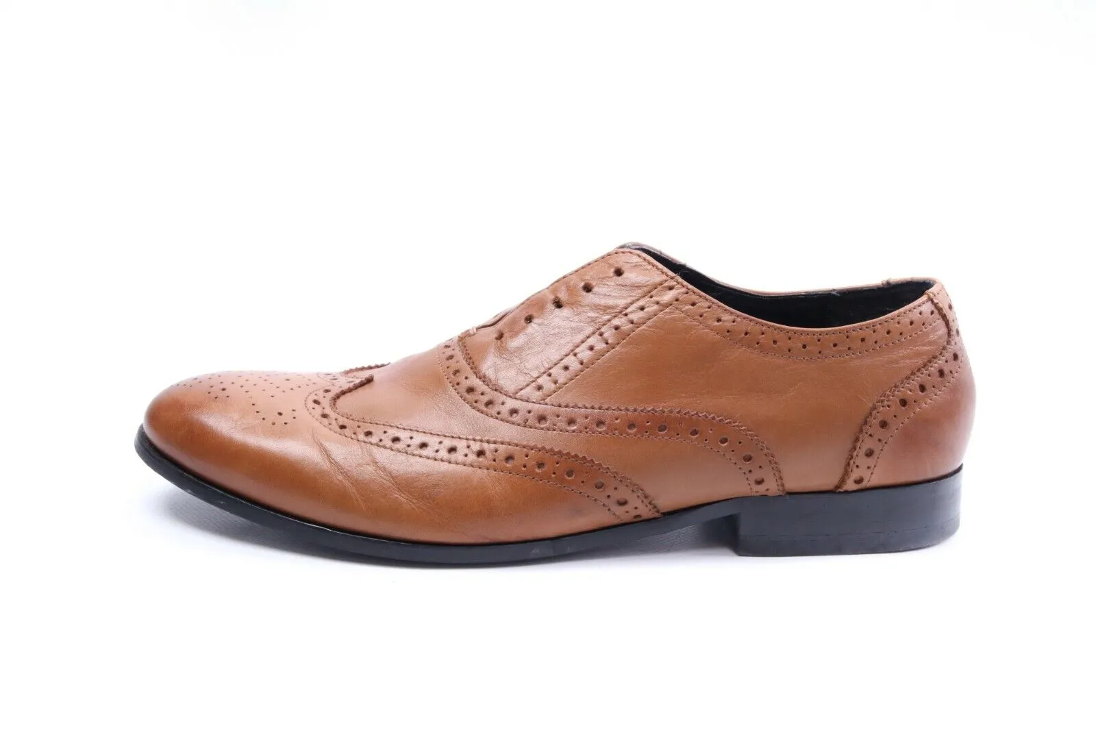 Men'S M&S Marks Spencer Brown Oxford Brogues Shoes Size 12