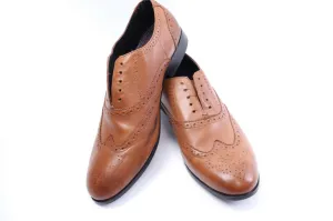 Men'S M&S Marks Spencer Brown Oxford Brogues Shoes Size 12