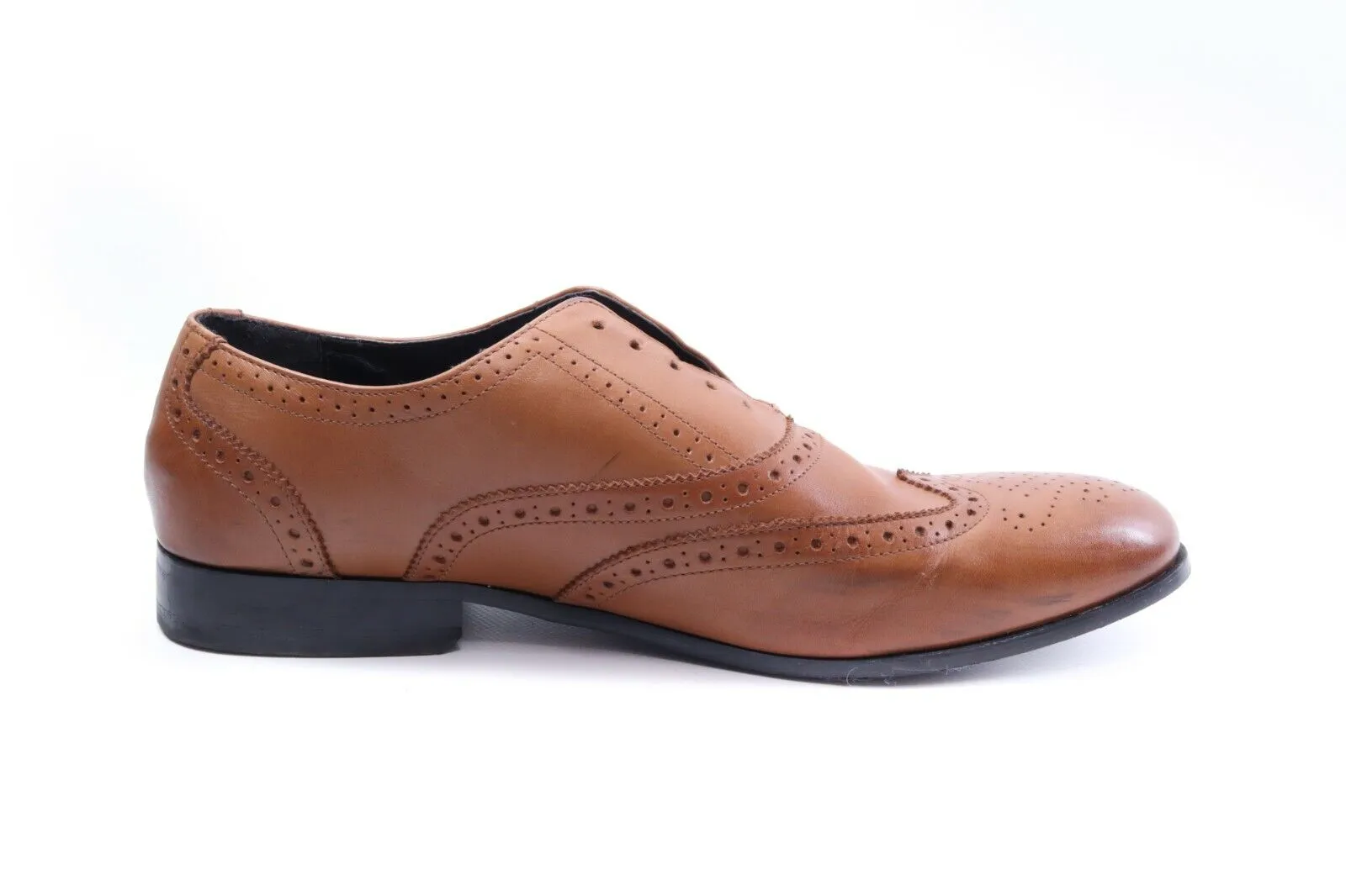 Men'S M&S Marks Spencer Brown Oxford Brogues Shoes Size 12