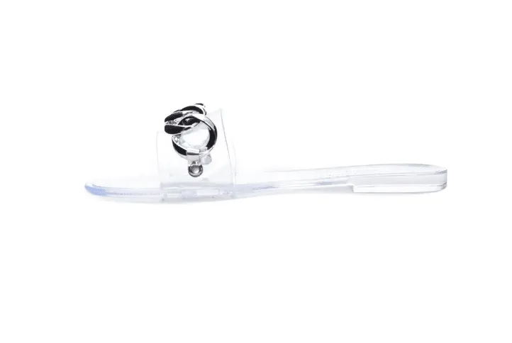 Midsummer Slide Sandal in Clear