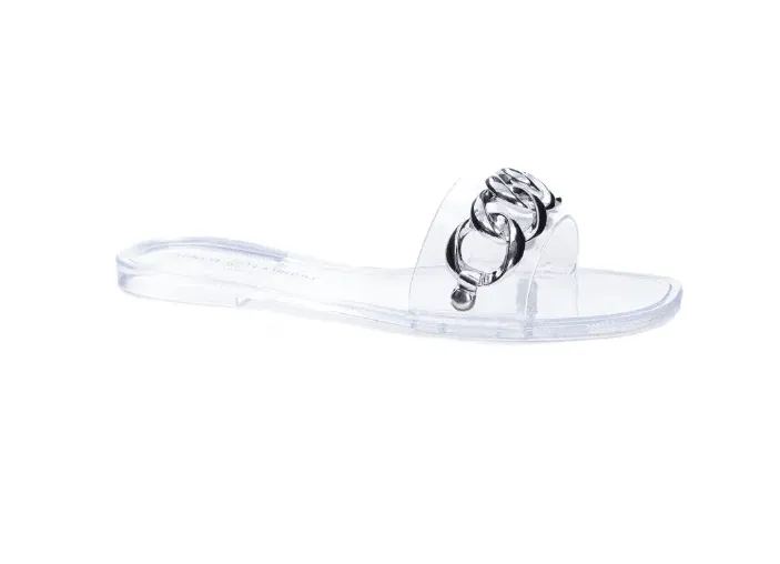 Midsummer Slide Sandal in Clear