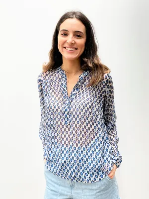 MOLIIN Ursula Blouse in Princess Blue