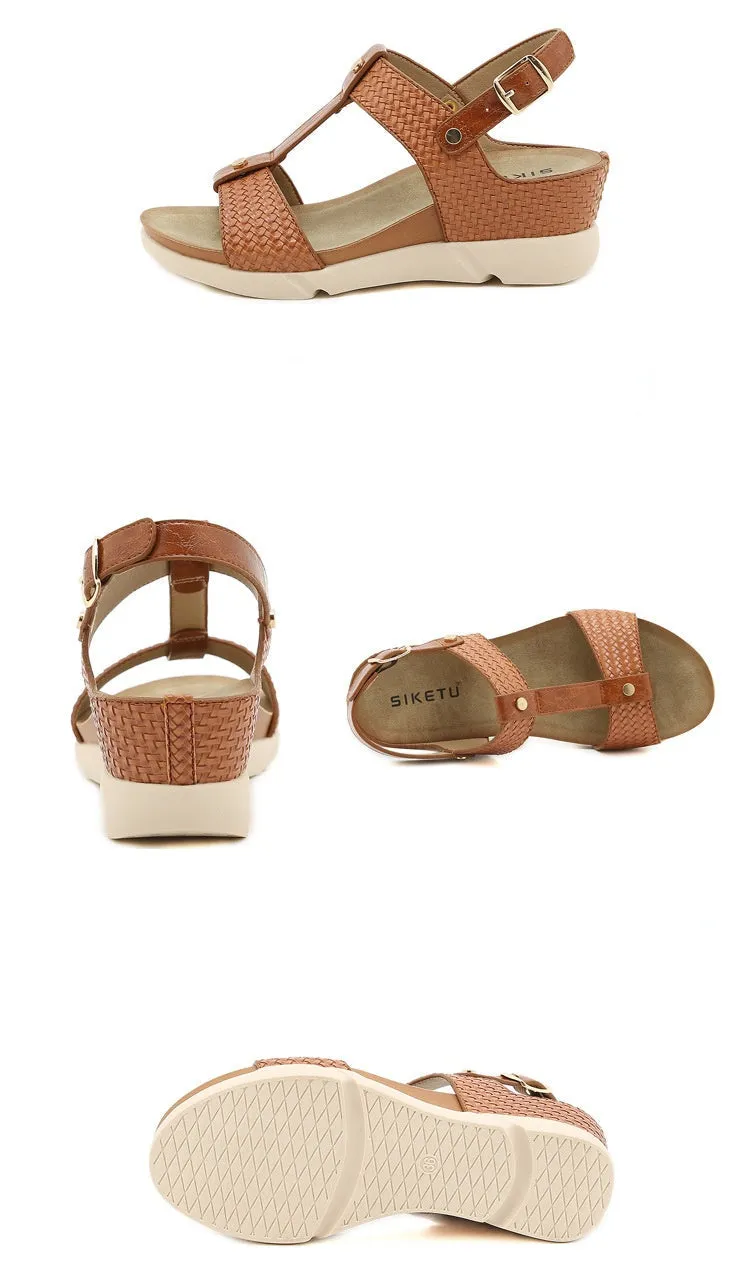 Nanccy Trendy Roman Elegant Woven Comfort Sandals