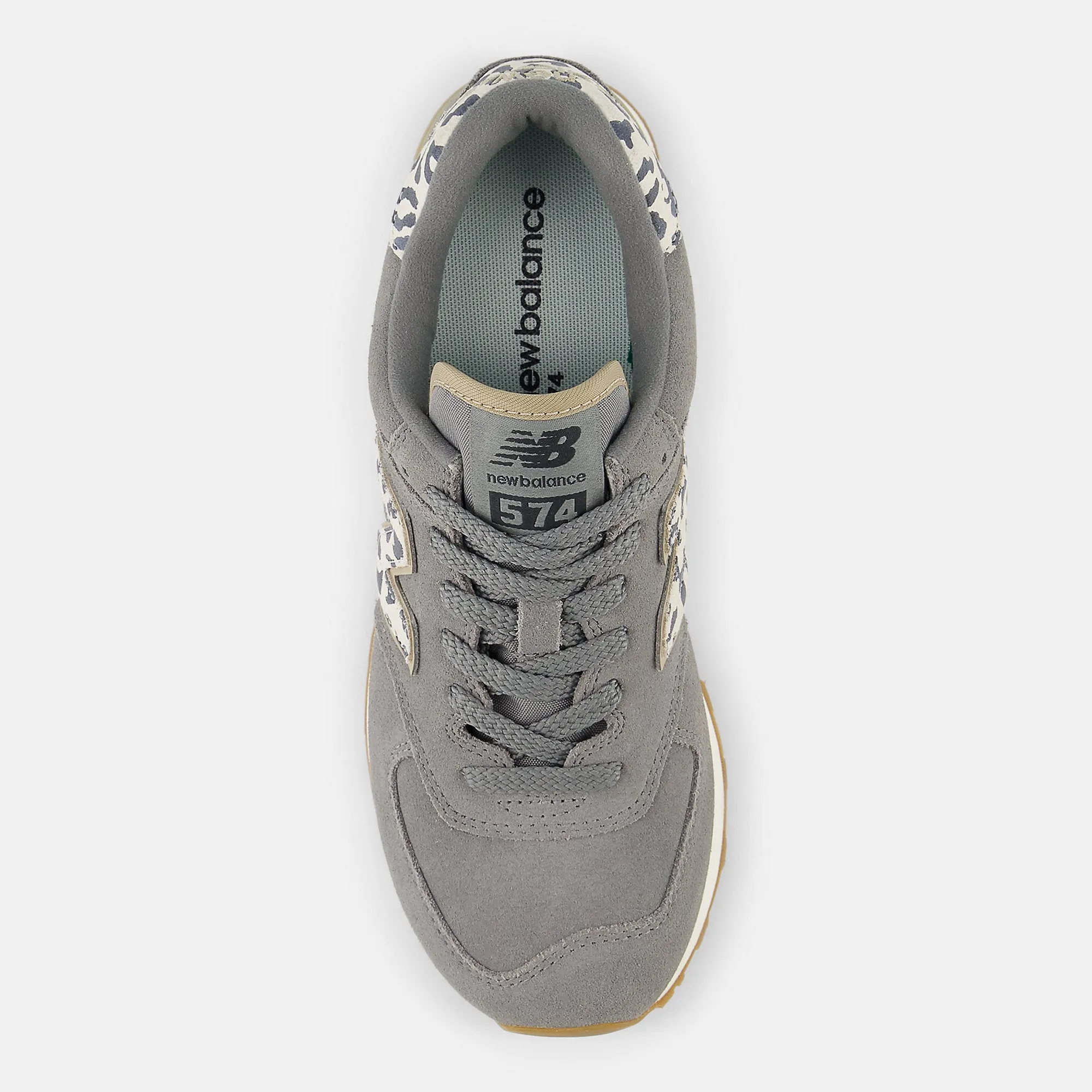 New Balance Womens 574 Fashion Trainers - Harbor Grey / Sea Salt