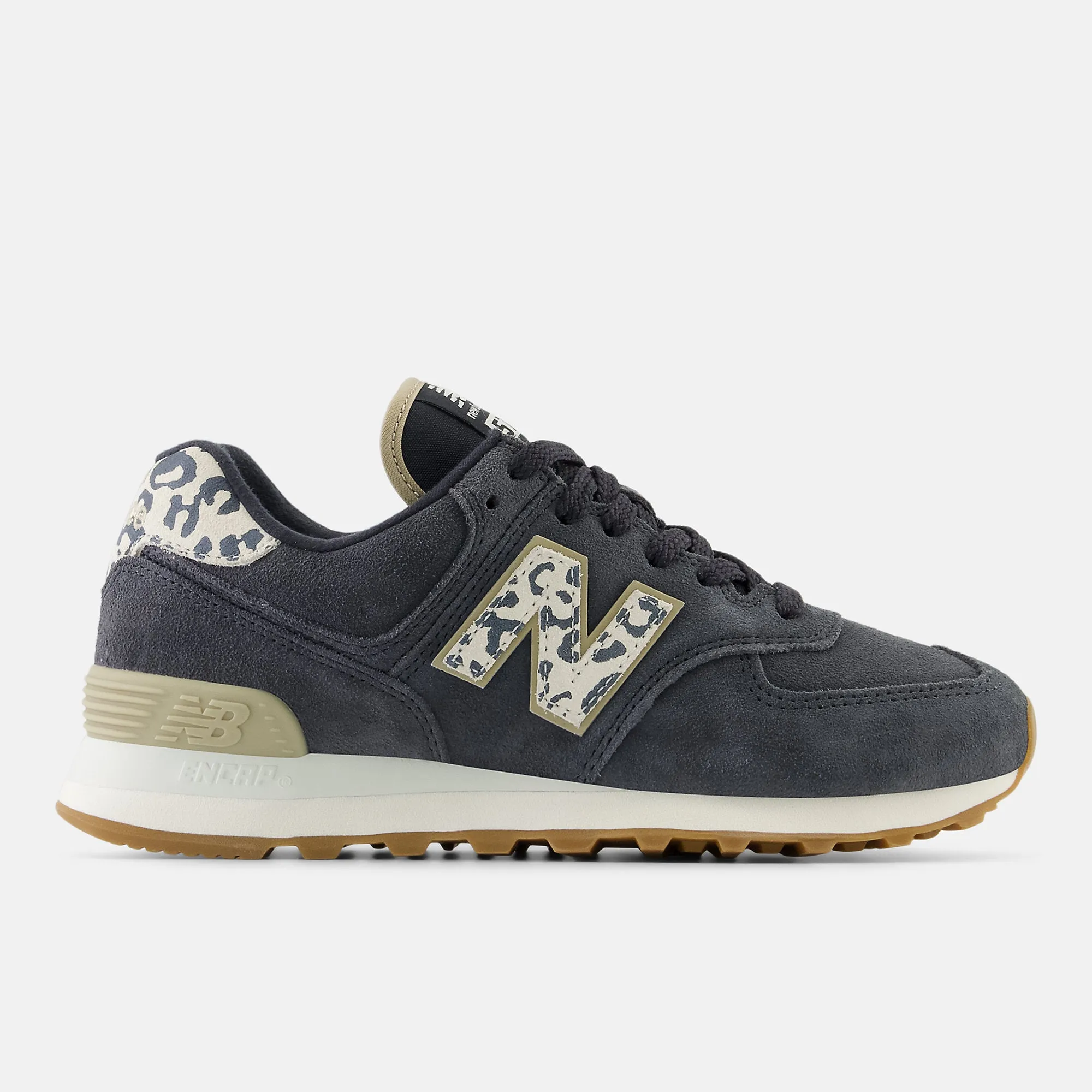 New Balance Womens 574 Fashion Trainers - Phantom / Sea Salt