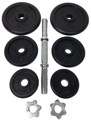 Painot - Tunturi - '1-Bar' - Musta - 20 Kg - Musta