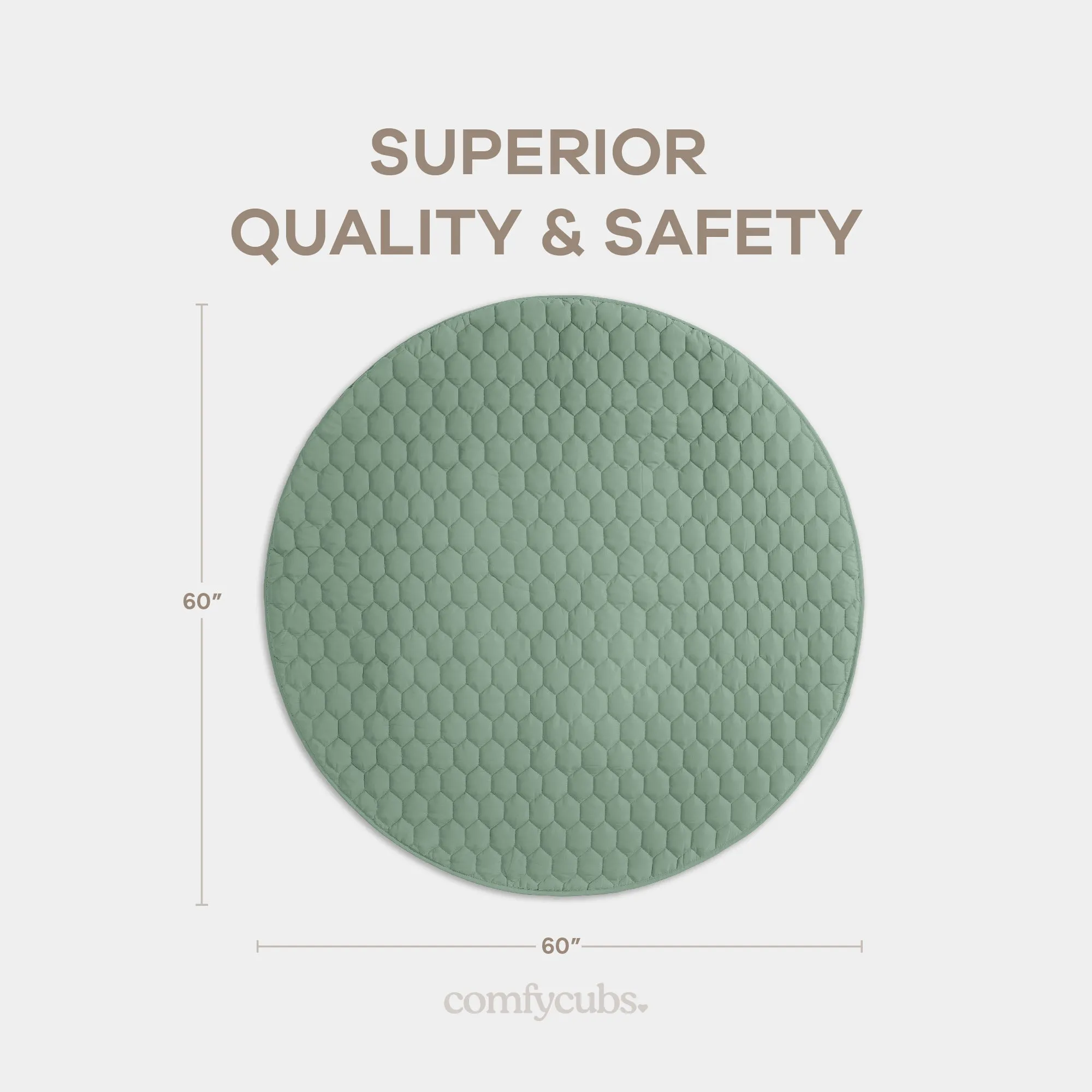 Play Mat with Non-Slip Bottom - Sage