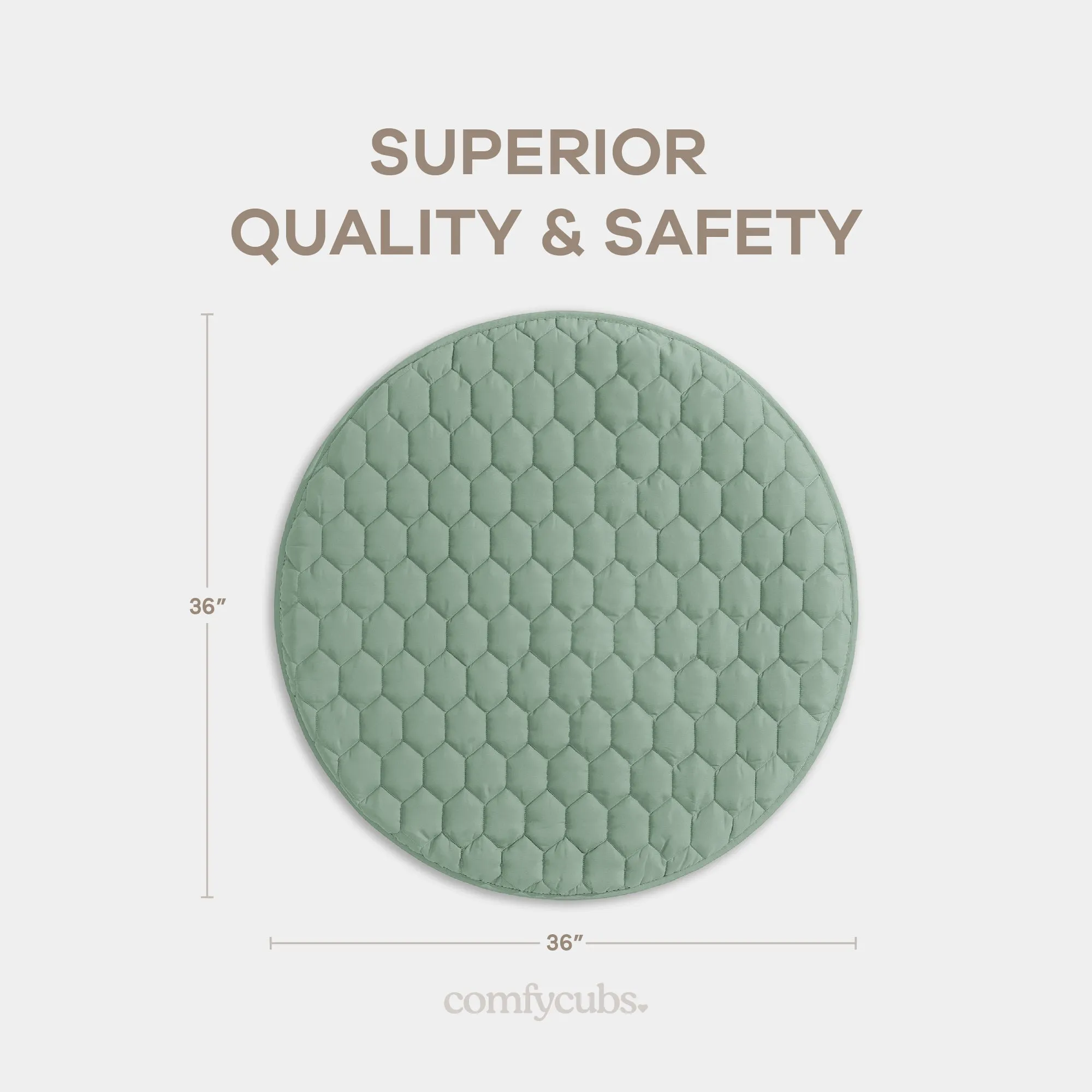 Play Mat with Non-Slip Bottom - Sage