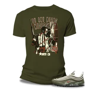 Risq Takers By Any Means Tee Olive Combo