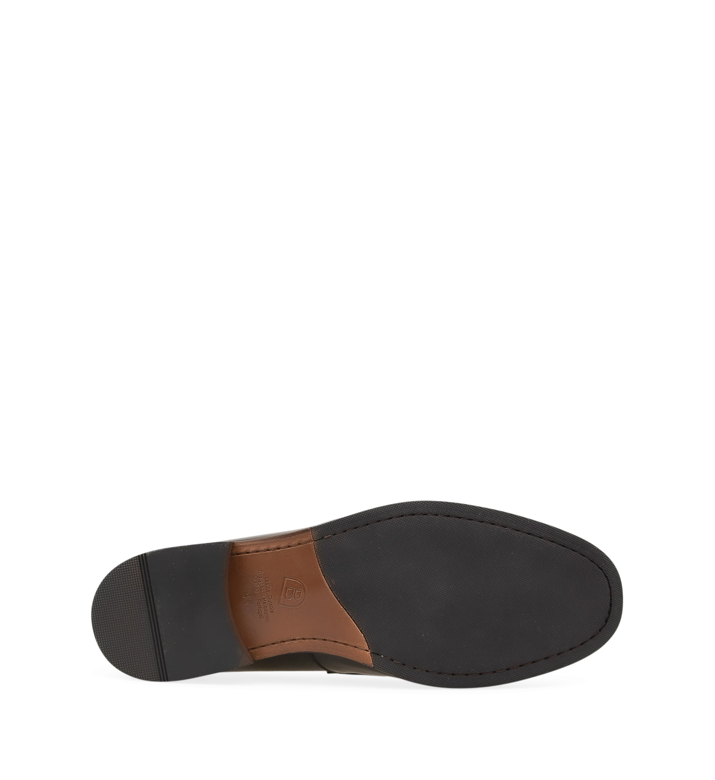 Samarium Black Leather Loafers