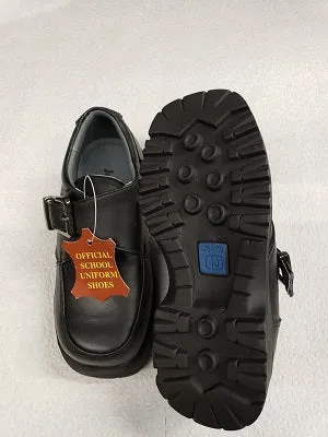 Sebastian Jr. -- Boy's Casual Buckle Slip-On Shoe -- Black