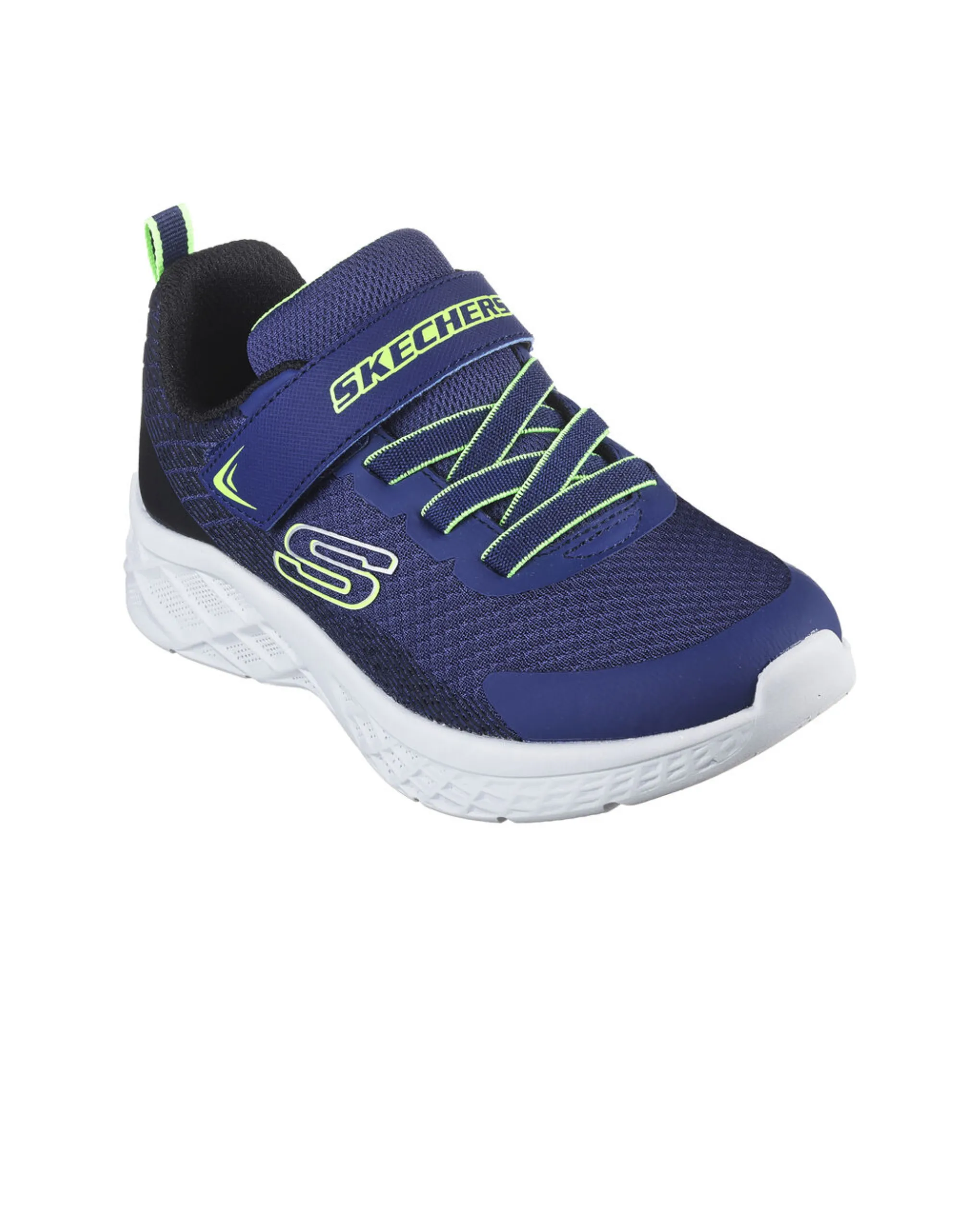 Skechers 403924L NBLM Microspec II - Zovrix - Navy/Black/Lime