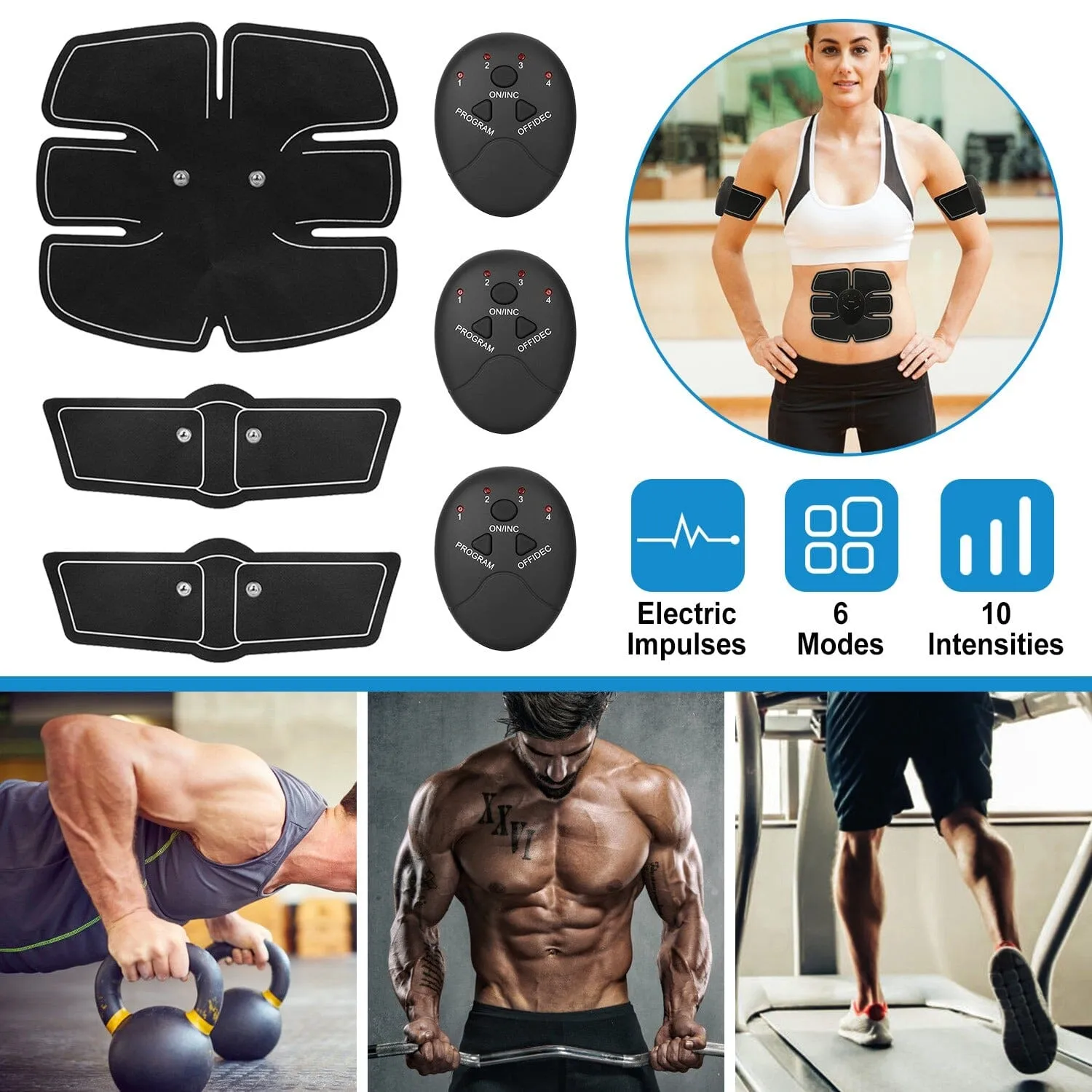 Smart Abs Stimulator Muscle Toning Belt Trainer