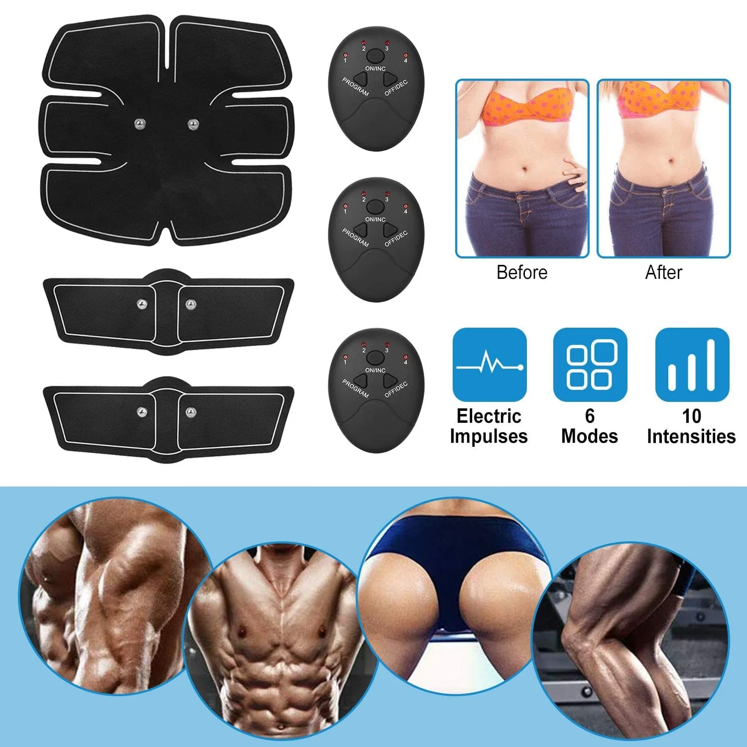 Smart Abs Stimulator Muscle Toning Belt Trainer
