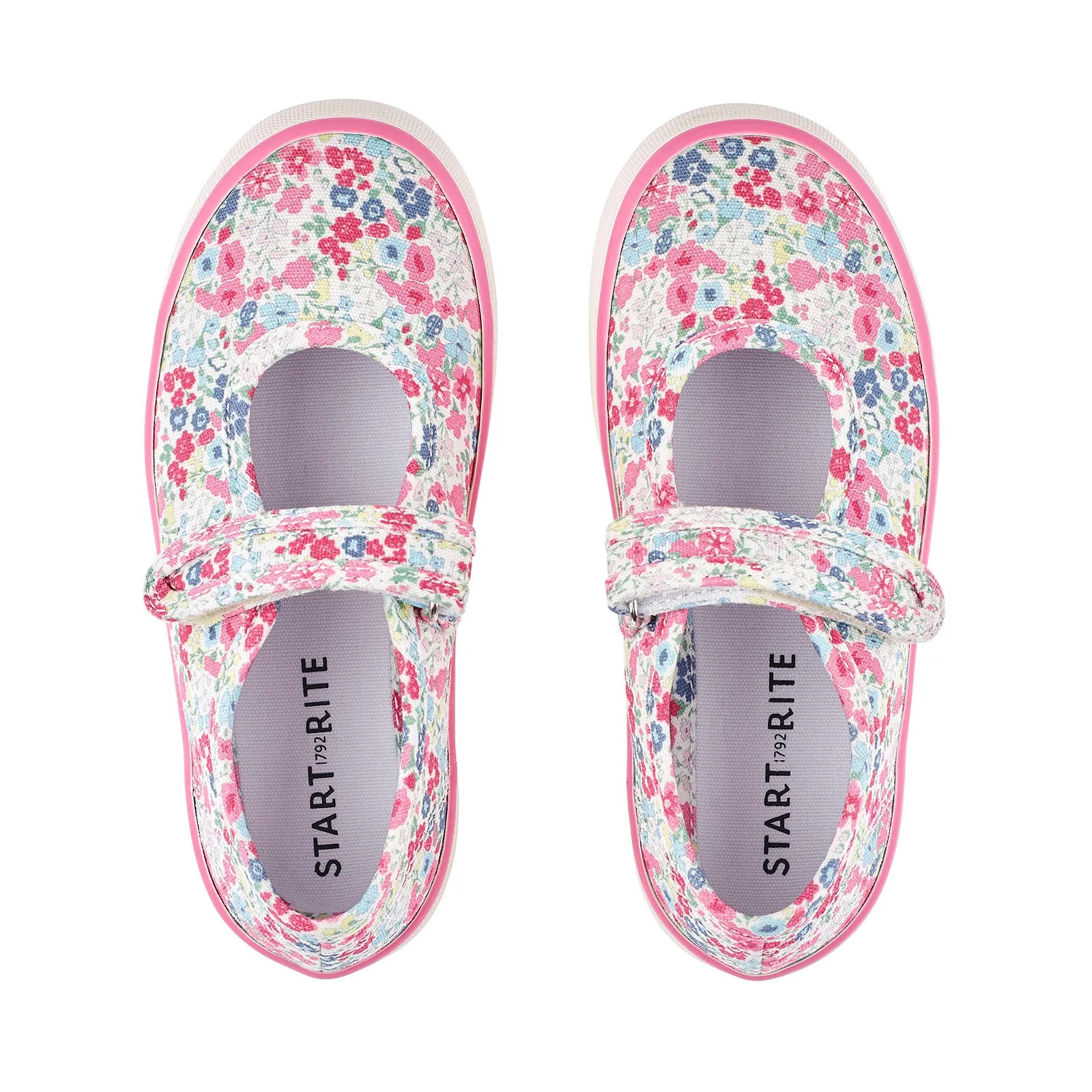 Start-Rite Blossom Pink Floral Canvas