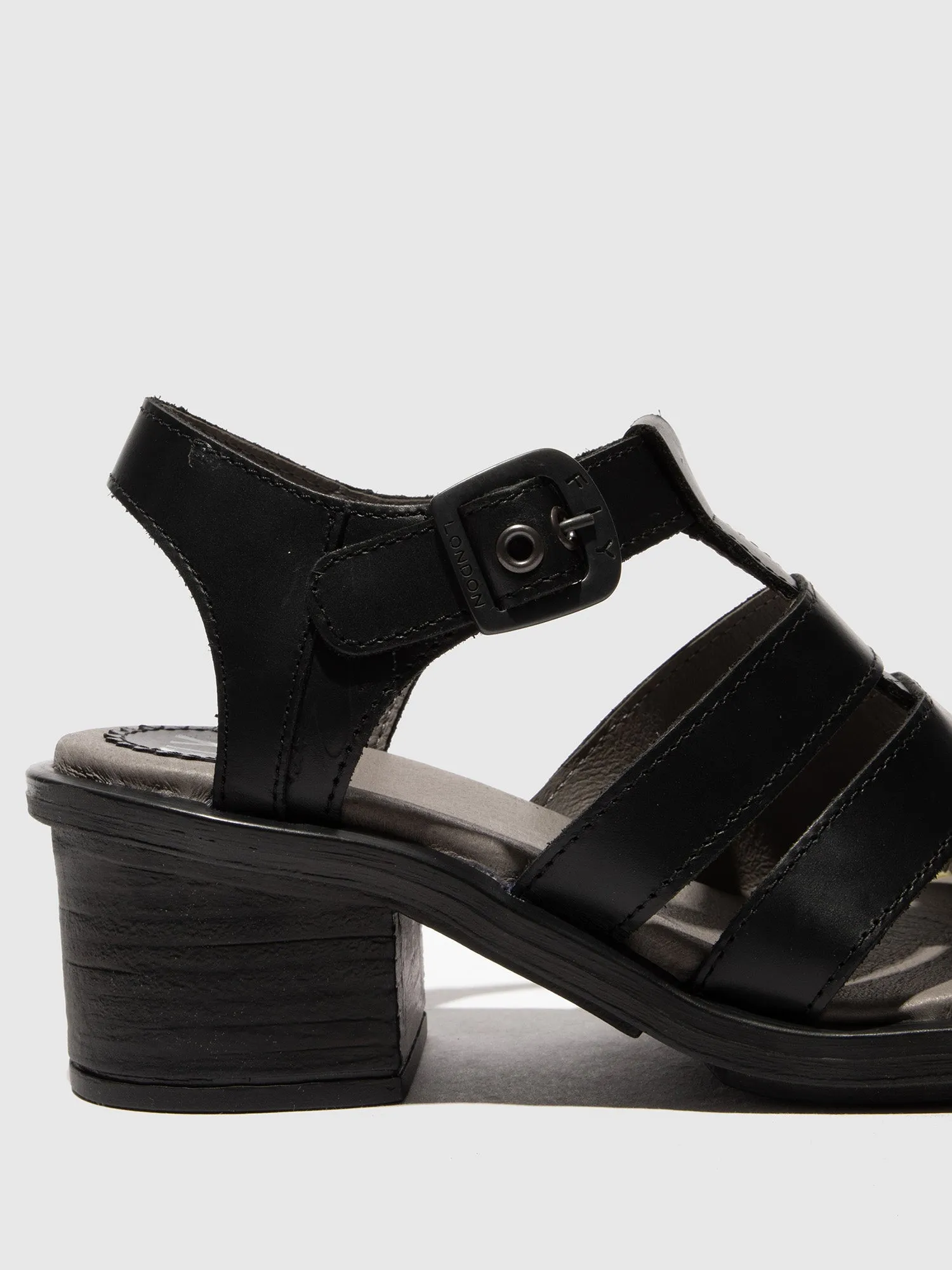 T-Strap Sandals CAHY195FLY BLACK