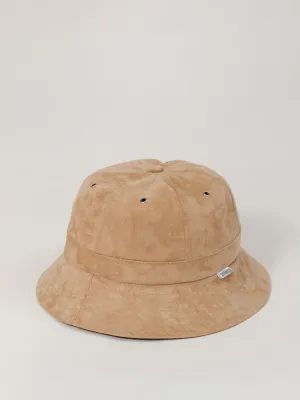 Tan Suede 6 Panel Bucket