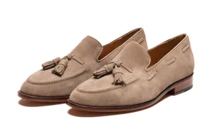 Tassel Loafers - Taupe Suede