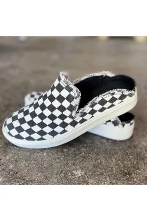 Tori Checkered Slip Ons